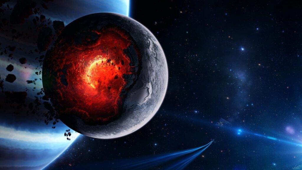 Space Planet Disaster x HDTV Wallpapers