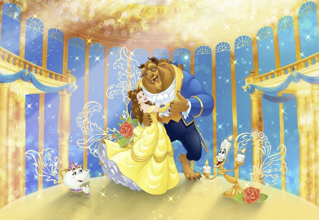 Disney Wallpapers mural for children’s bedroom Beauty and the Beast