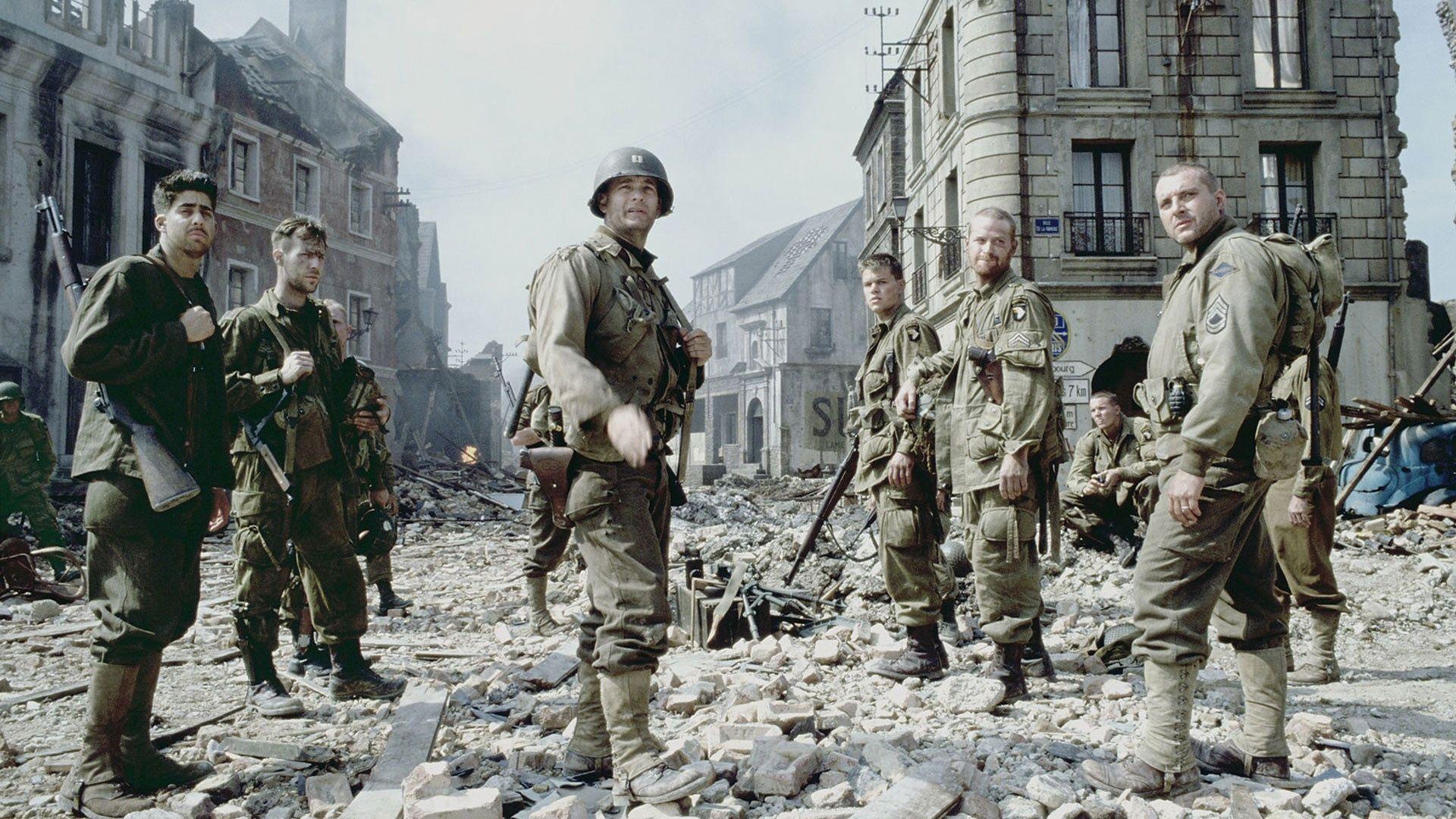 Download Wallpapers Saving private ryan, Soldiers, Tom