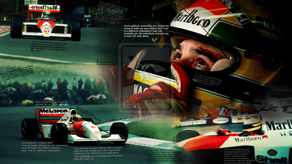 DeviantArt More Like Ayrton Senna wallpapers by SvilenKeranov
