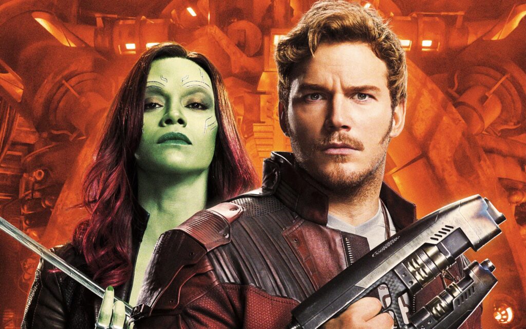 Guardians of the Galaxy Vol Peter Quill Gamora Wallpapers