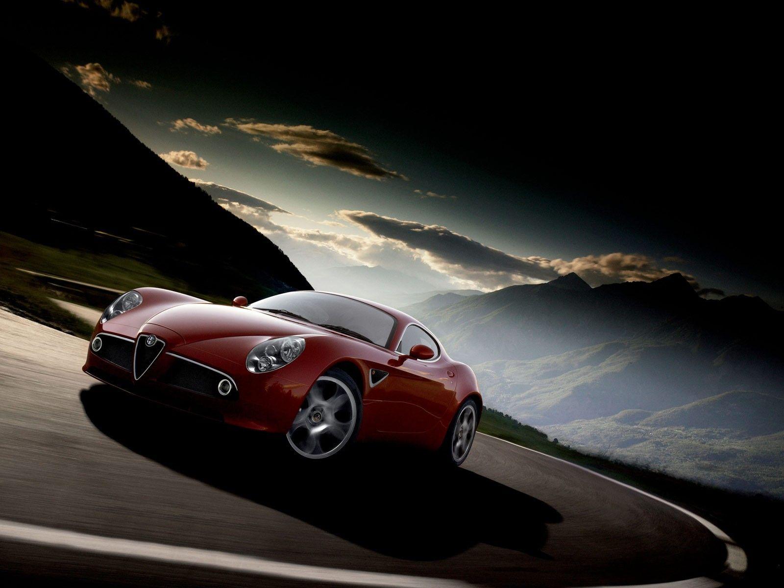 Car vehicle road alfa romeo wallpapers and backgrounds