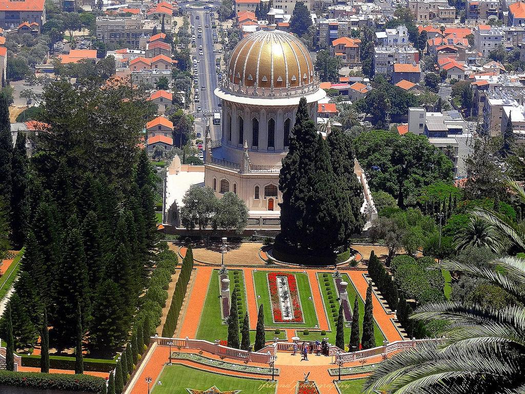 The Bahai gardens and shrine in Haifa