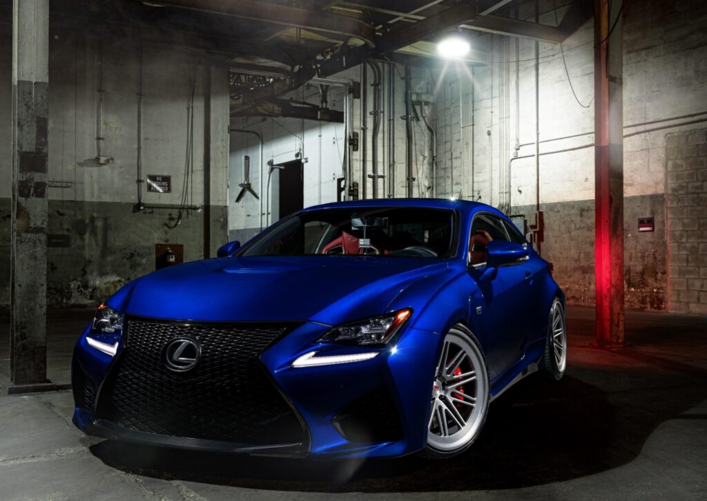 Download Lexus Rc F, Blue, Front View, Sport, Cars