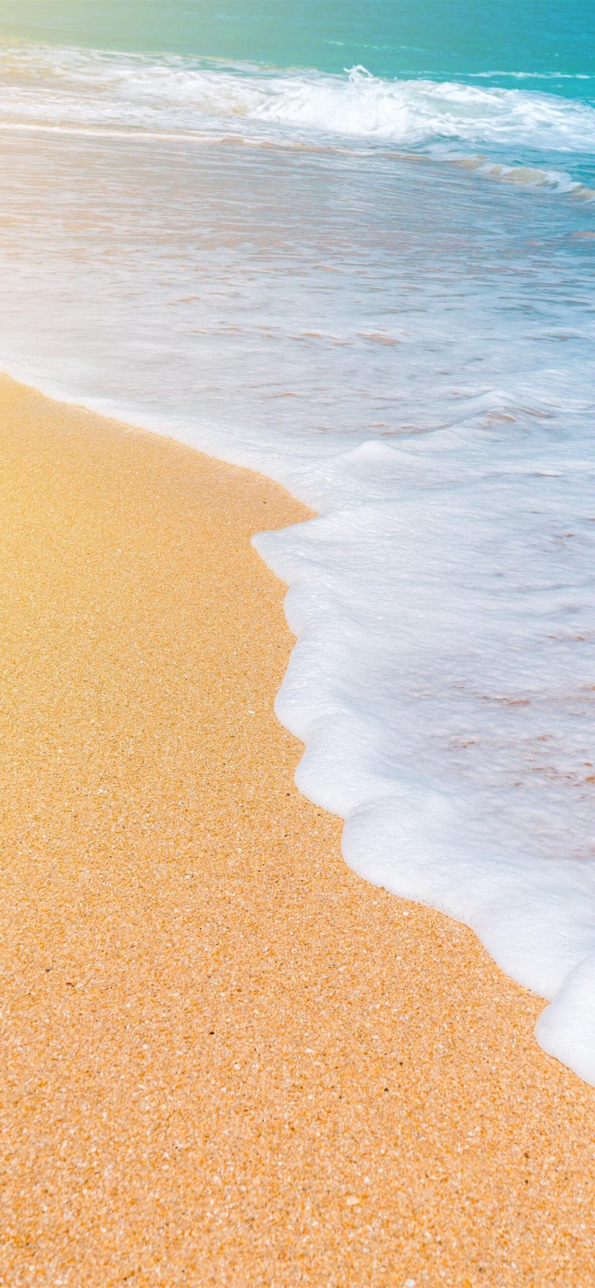 Sea, waves, foam, beach iPhone XS Max wallpapers