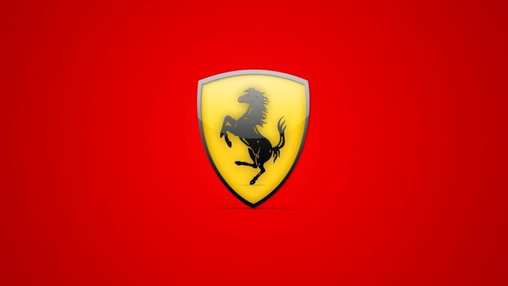 Red Ferrari Logo Backgrounds Wallpapers Desk 4K Wallpapers