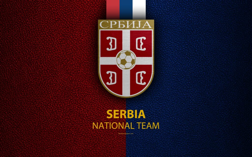 Download wallpapers Serbia national football team, k, leather