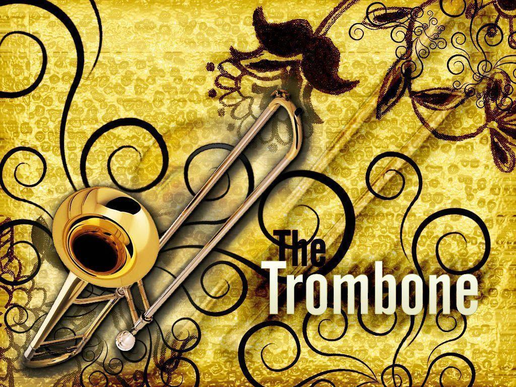 The Trombone Wallpaper Backgrounds 2K Pictures