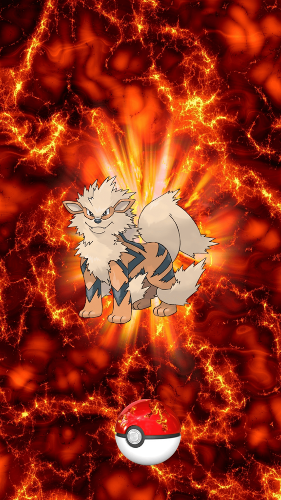 Fire Pokeball Arcanine Windie Growlithe