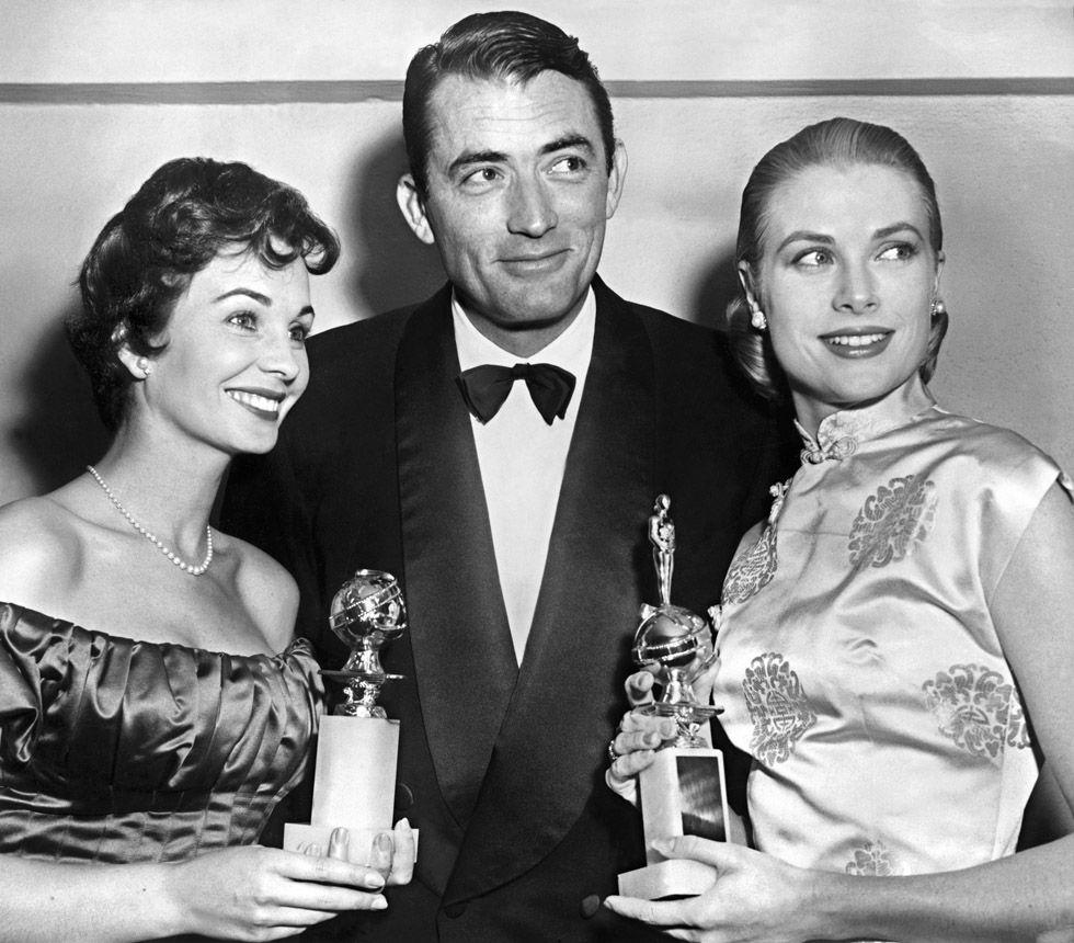 Grace Kelly, Gregory Peck e Jean Simmons, ai Golden Globe by