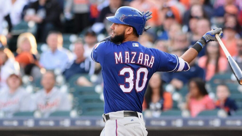 Rangers rookie Nomar Mazara belts