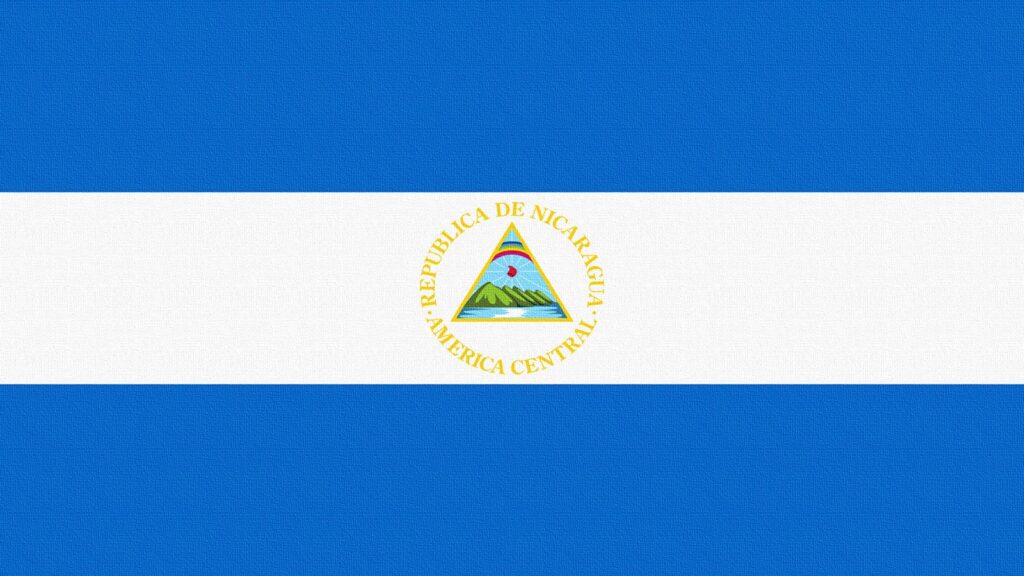 Photos Logo Emblem Nicaragua Flag Stripes