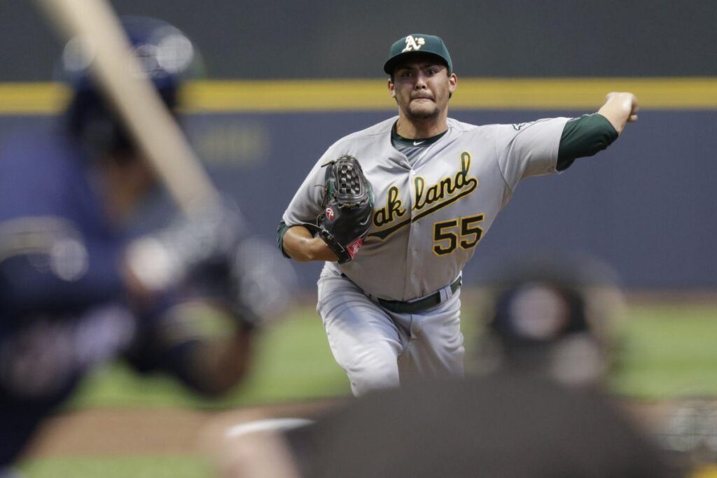 Oakland A’s starter Sean Manaea goes on disabled list, Eric Surkamp