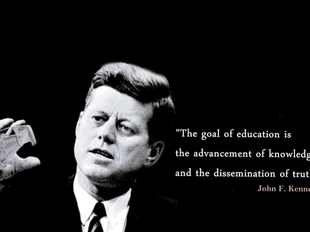John F Kennedy Education Quotes Wallpapers