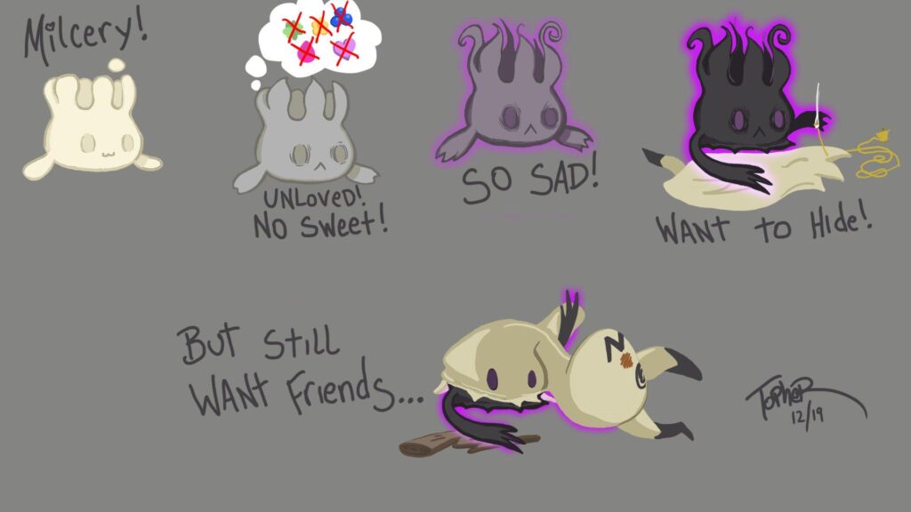 OC Mimikyu is a dead Milcery, I will not be accepting questions
