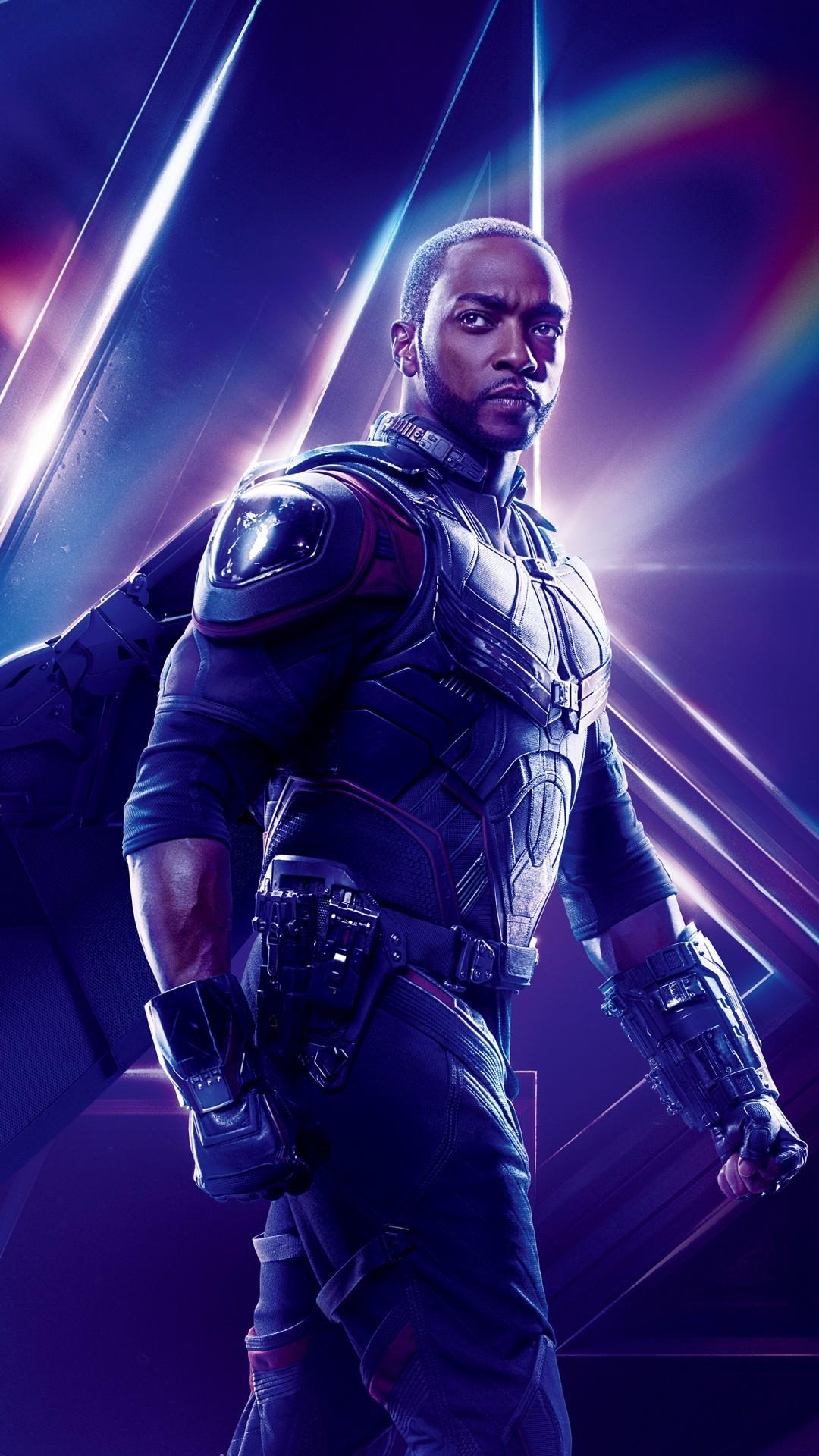 Free Anthony Mackie as Falcon in Avengers Infinity War phone