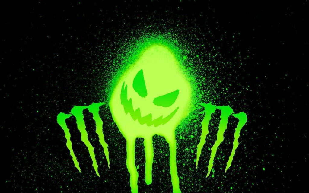 Monster Energy Splatter Scratch Green wallpapers