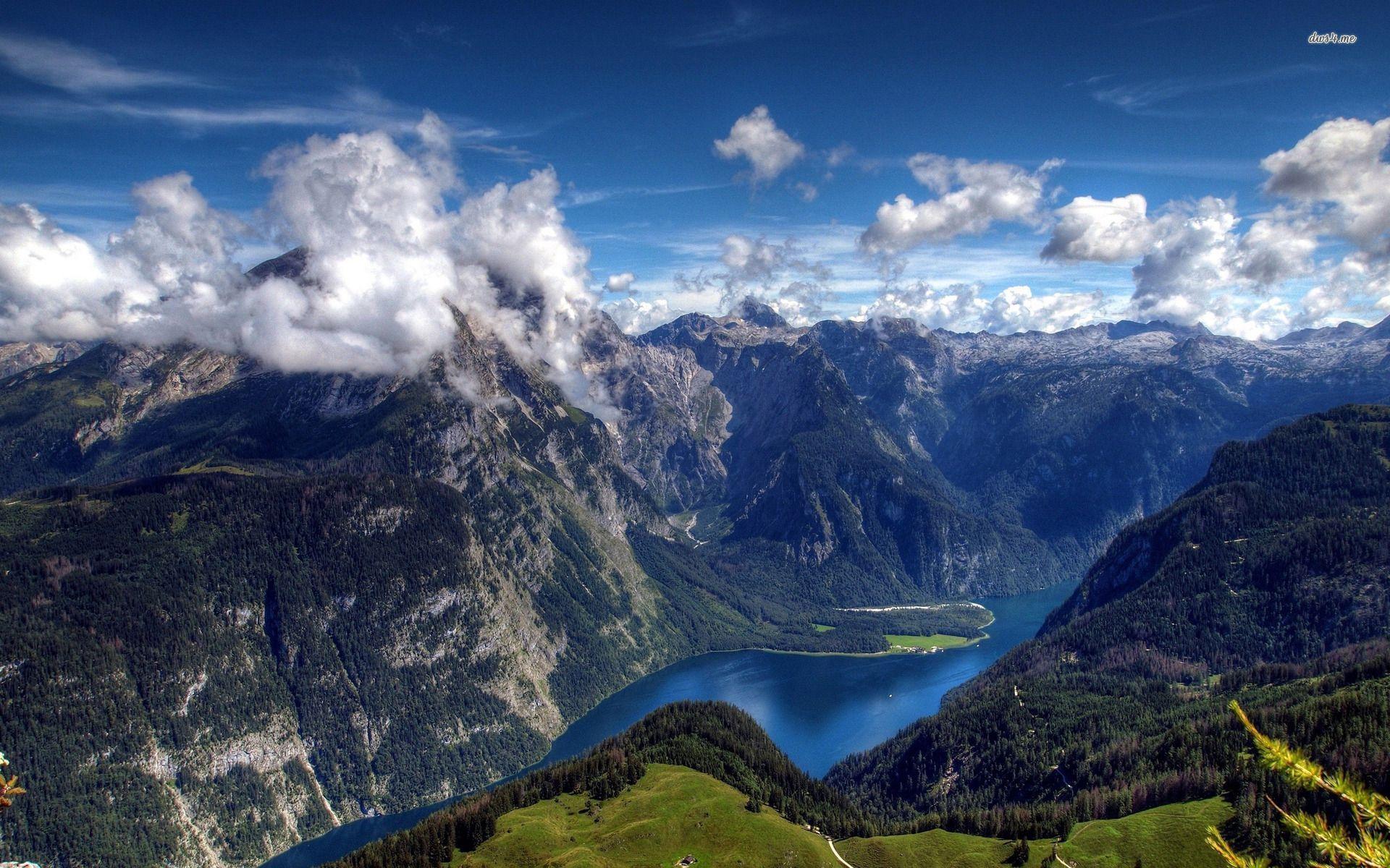 Swiss Alps Lake 2K Wallpapers