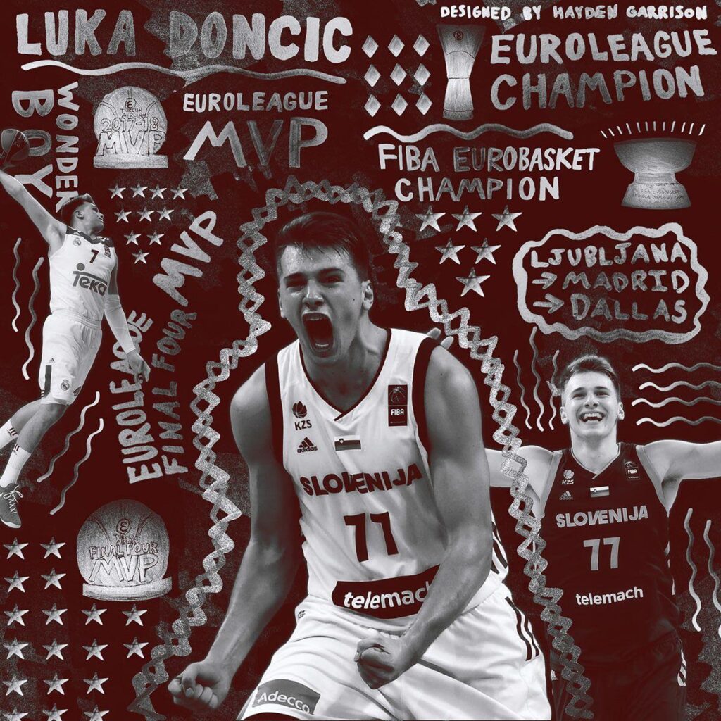 Luka Doncic Silver Sharpie Design on Behance