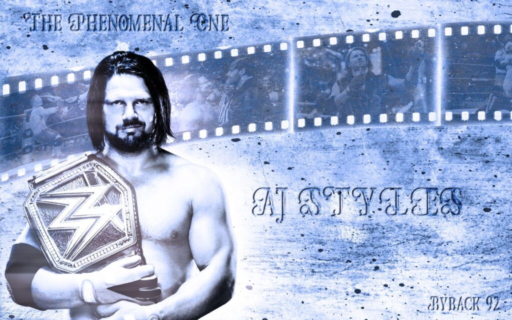 AJ Styles WWE World Champion Wallpapers by byback