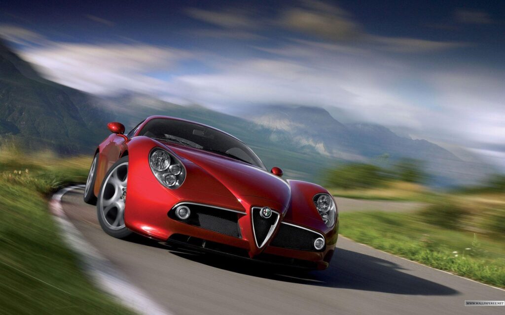 Alfa Romeo Red 2K Wallpapers Pictures