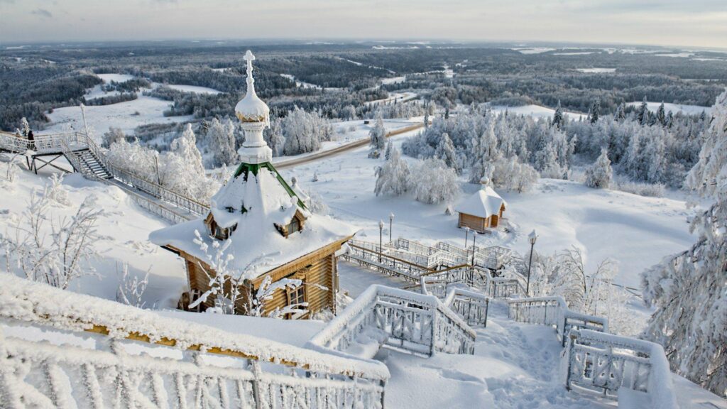 Winter landscape in Russia wallpapers and Wallpaper