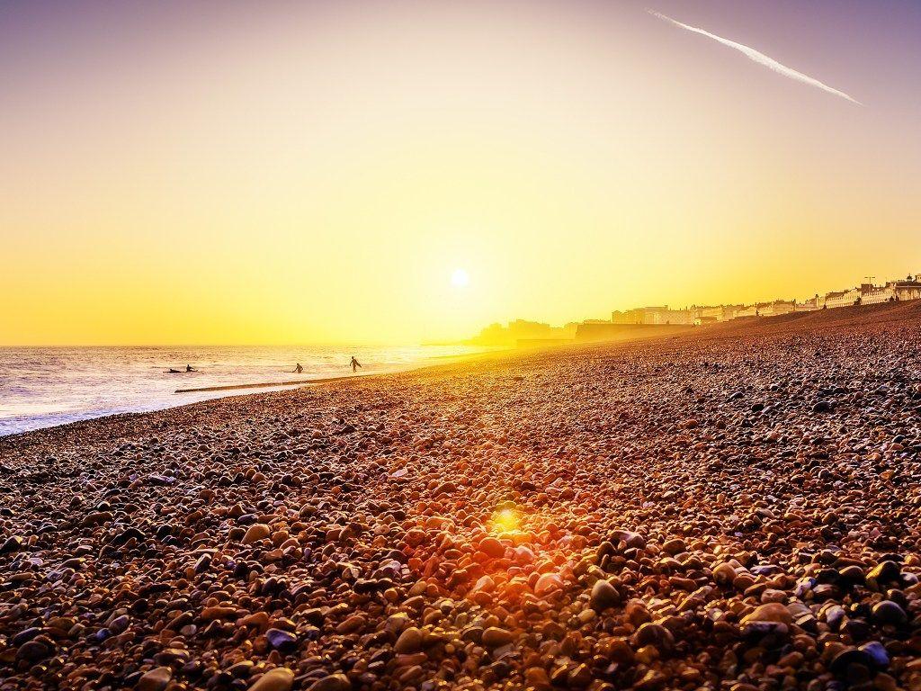 Brighton Beach Sunset Ipad Wallpapers 2K Pic wallpapers at GetHDPic