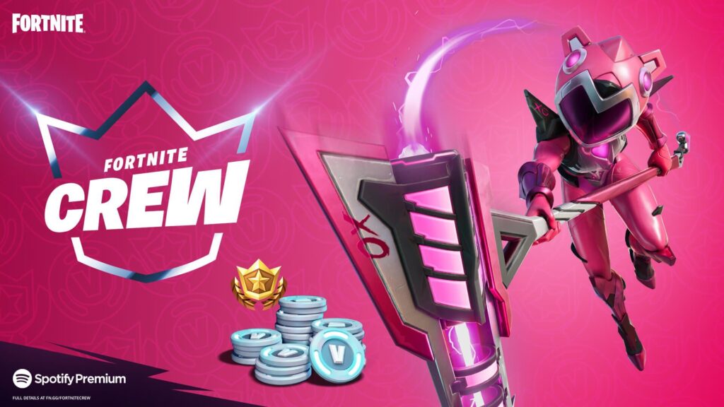 IFireMonkey on Twitter I was asleep when it got revealed but The Fortnite Crew June benefits include the Mecha Cuddle Master Outfit, , V