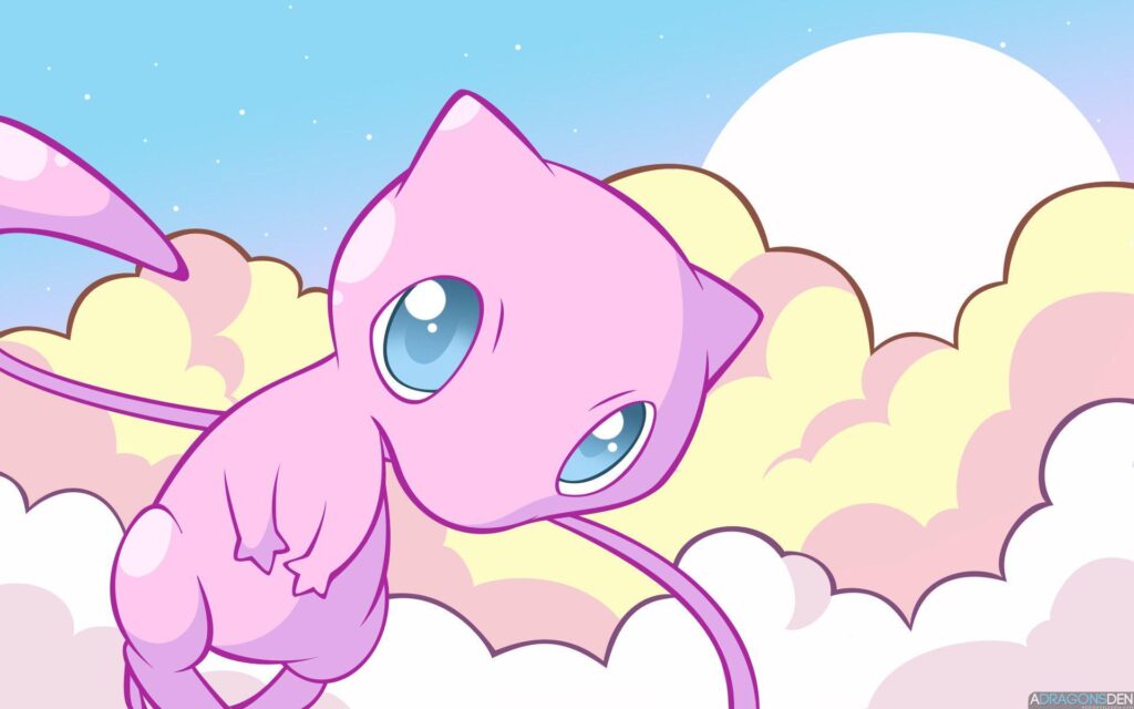 Mew the Pokemon Wallpaper Mew in the Clouds 2K wallpapers and