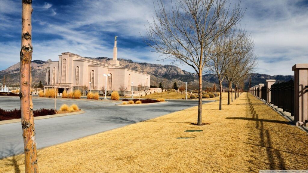 Albuquerque New Mexico LDS Temple 2K desk 4K wallpapers High