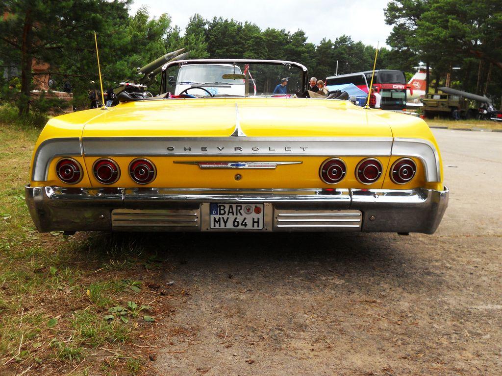 Yellow on Chevrolet Impala Convertible Low