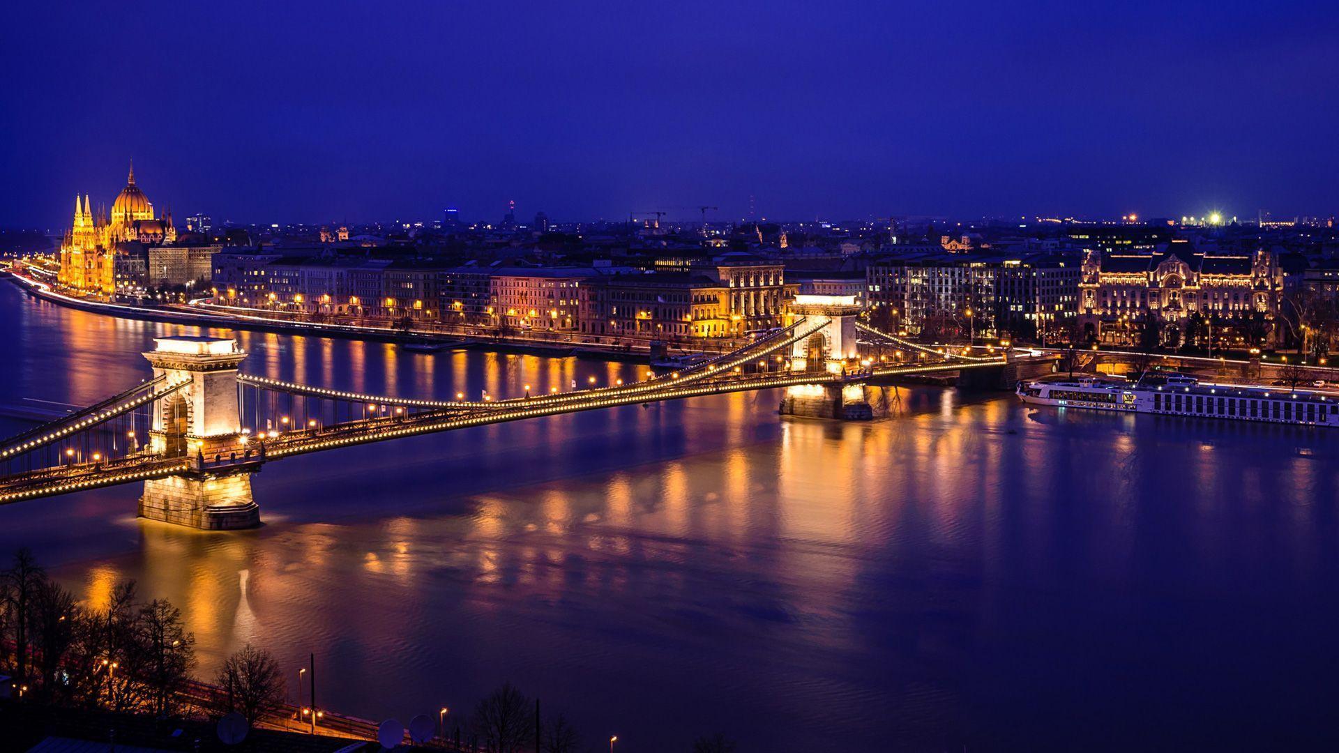 Danube River Hungarian Parliament Budapest Wallpapers