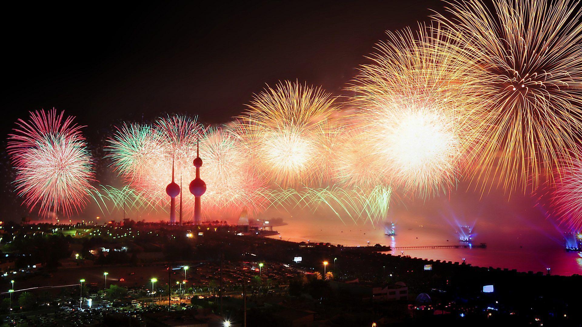 Kuwait Liberation Day National Day Fireworks 2K Wallpapers