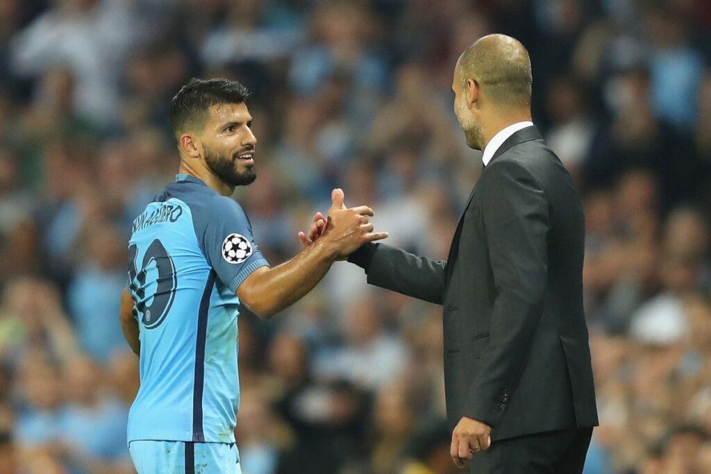 Manchester City boss Pep Guardiola delighted with Sergio Aguero