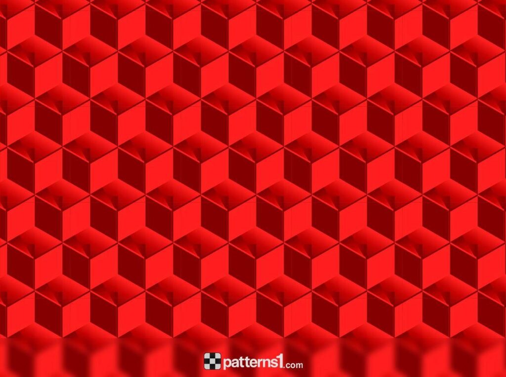 Abstract Red Cubes Patterns Backgrounds