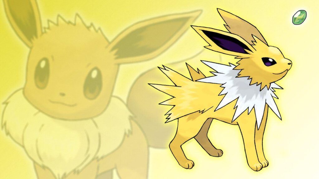 Eevee and Jolteon Wallpapers by Glench