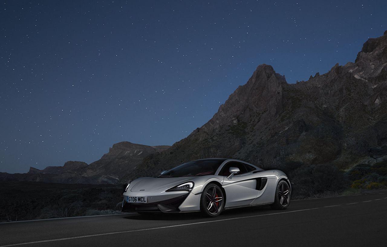 Wallpaper McLaren GT automobile night time