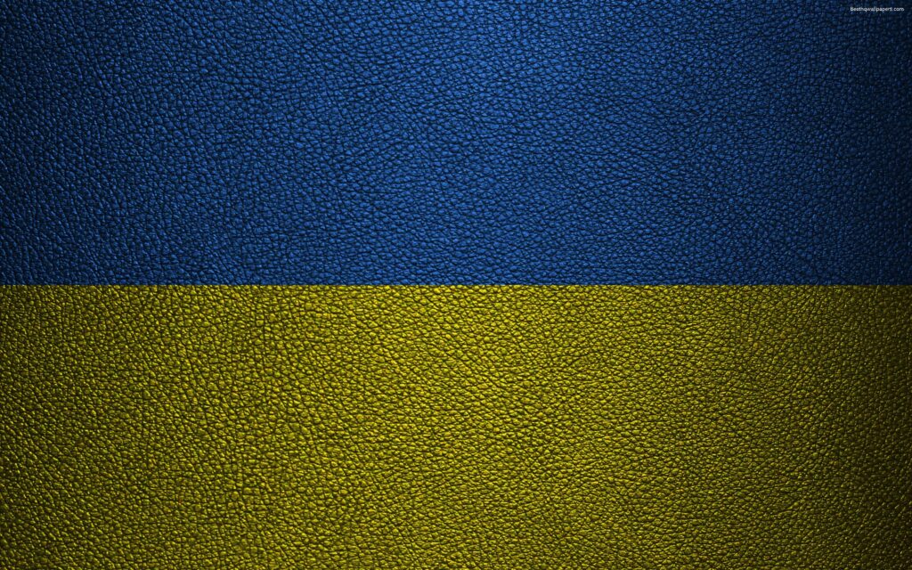 Download wallpapers Flag of Ukraine, k, leather texture, Ukrainian