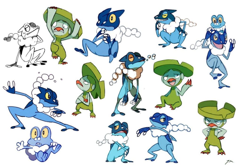 Some frog pokemon Lombre )