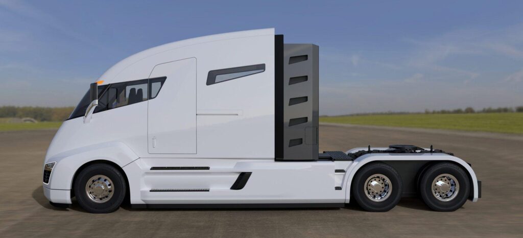 Tesla electric heavy duty semi truck