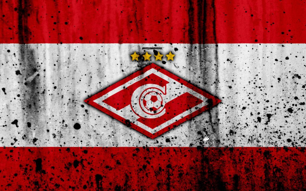 Download wallpapers k, FC Spartak Moscow, grunge, Russian Premier