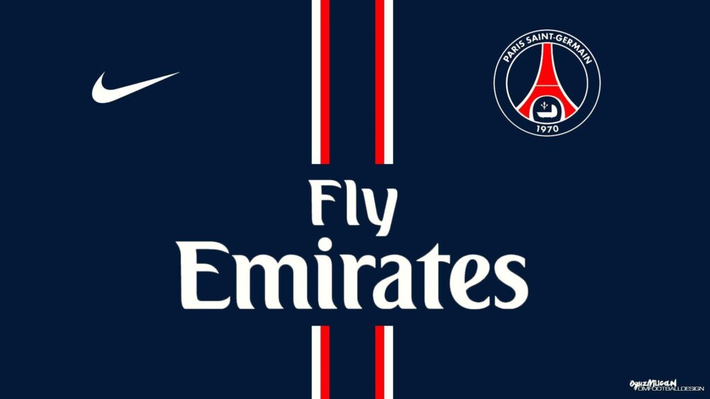 Paris Saint Germain PSG FC Football Logo