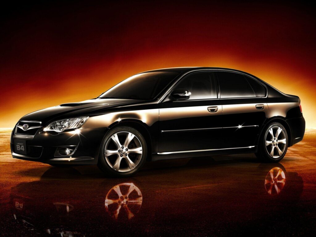 Subaru legacy b bl sports sedan black optics drives chrome 2K wallpapers