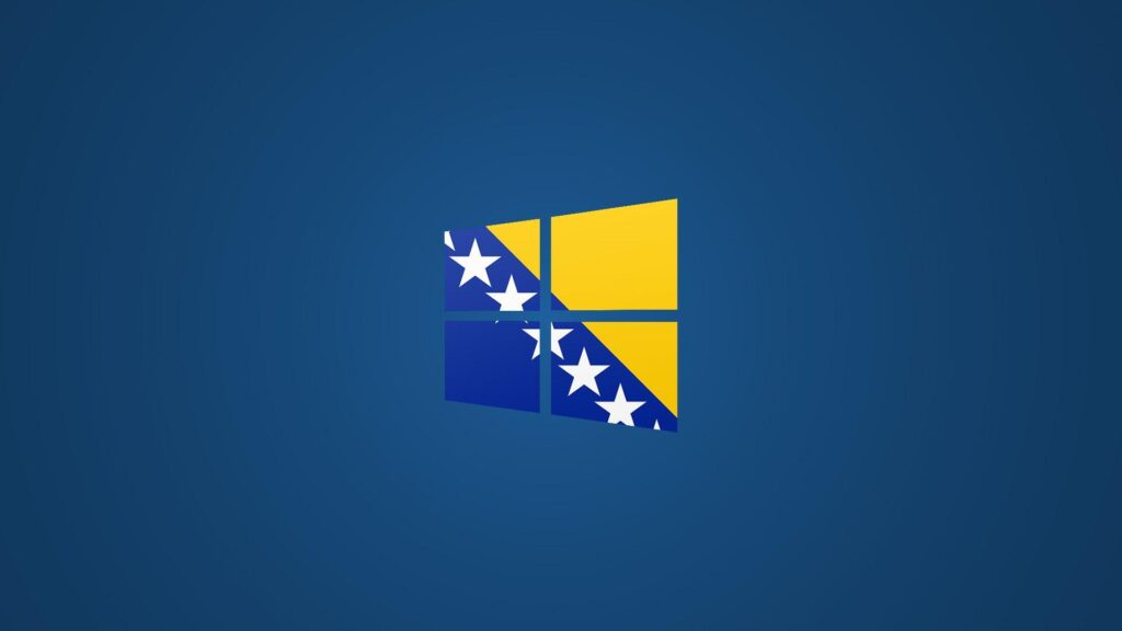 Windows Bosnian Flag Logo Wallpapers