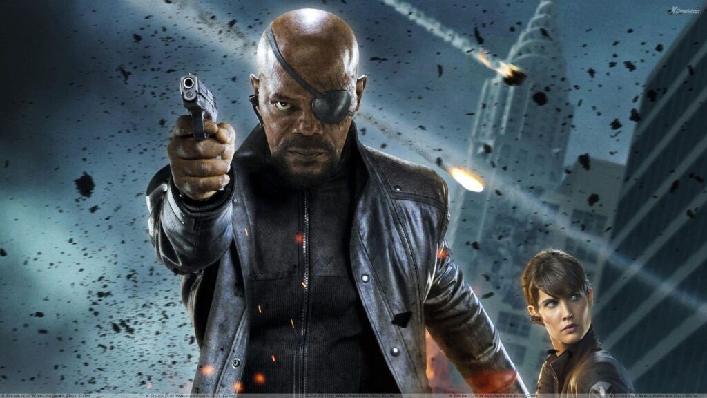 The Avengers – Samuel L Jackson As Nick Fury Gun In Hand Wallpapers