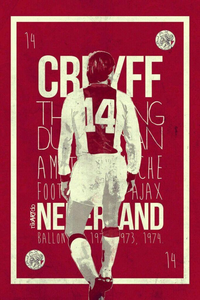 Johan Cruyff of Ajax Amsterdam wallpaper