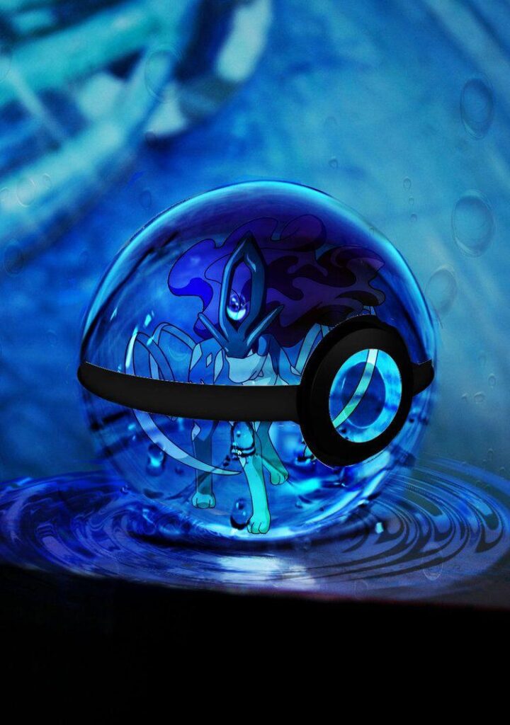 Suicune pokeball by digi