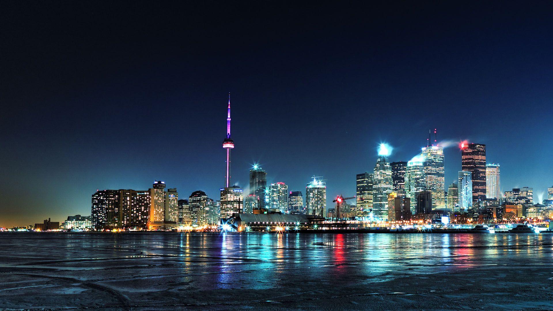 Wallpapers tags toronto night city city lights share this wallpapers