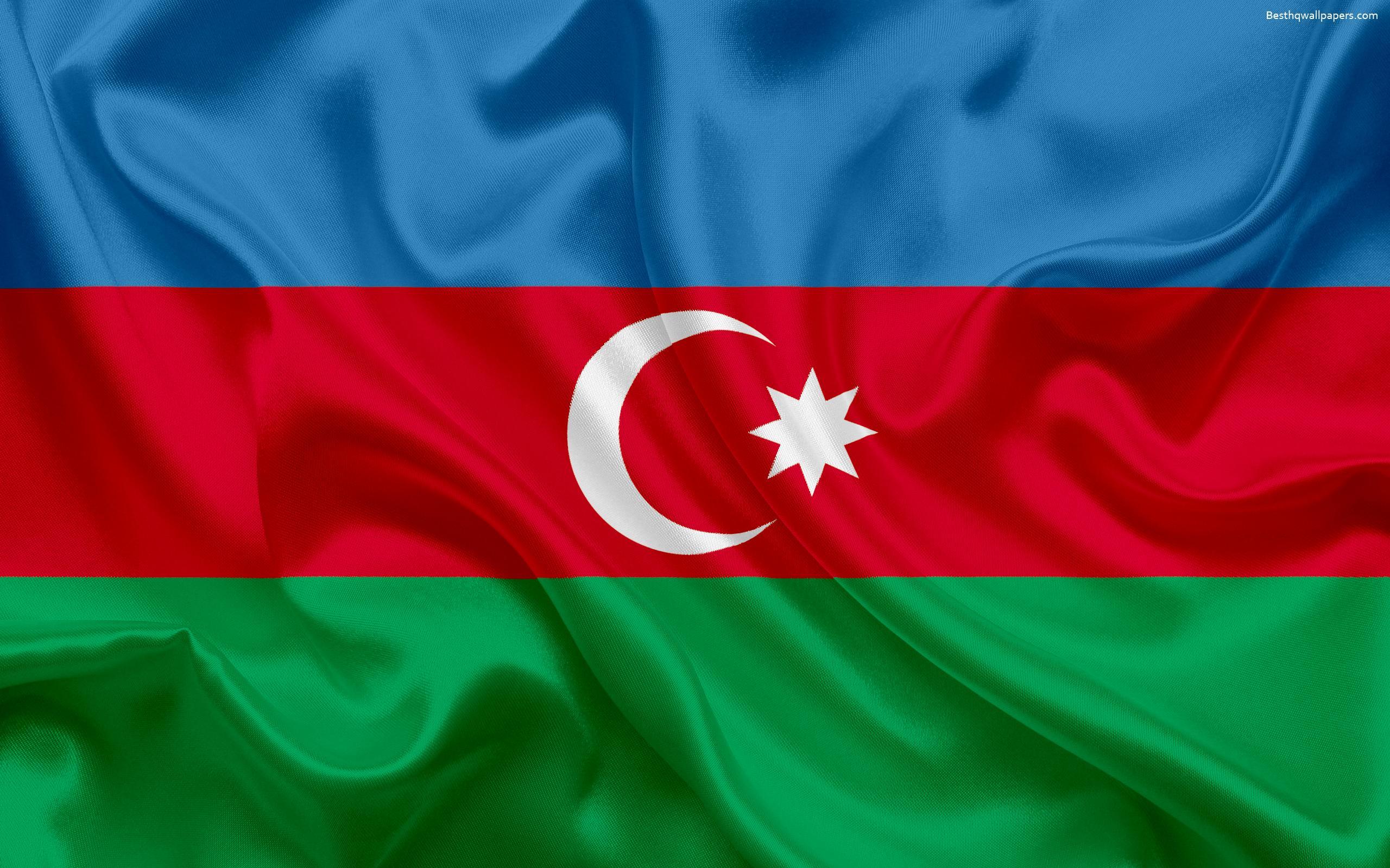 Download wallpapers Azerbaijan flag, Asia, Azerbaijan, symbols