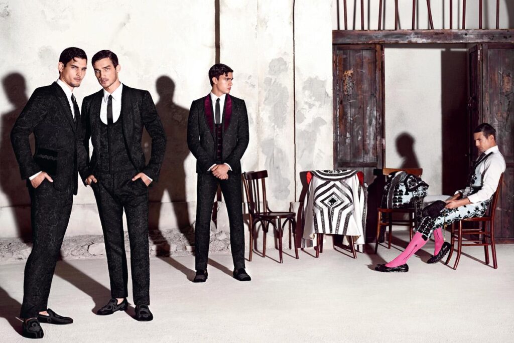 Travis Cannata, Xavier Serrano & Misa Patinszki for Dolce & Gabbana SS